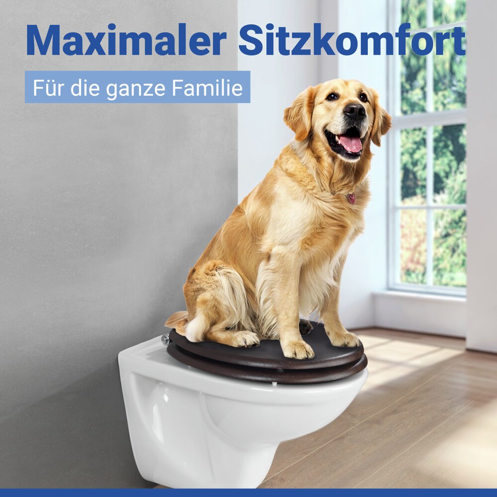 Abattant WC Wenge  abaissement automatique