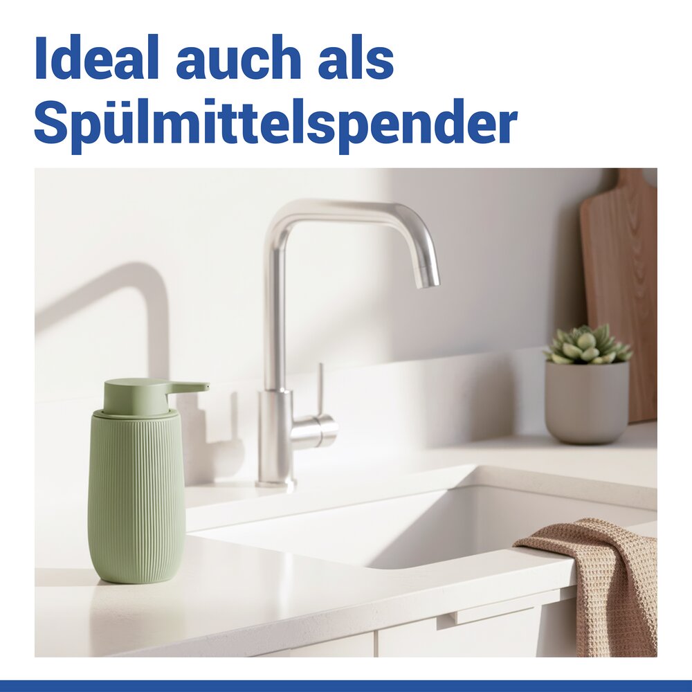 Bad-Accessoire Set Mod. Fablo Grün, 2-teilig  aus hochwertiger Keramik