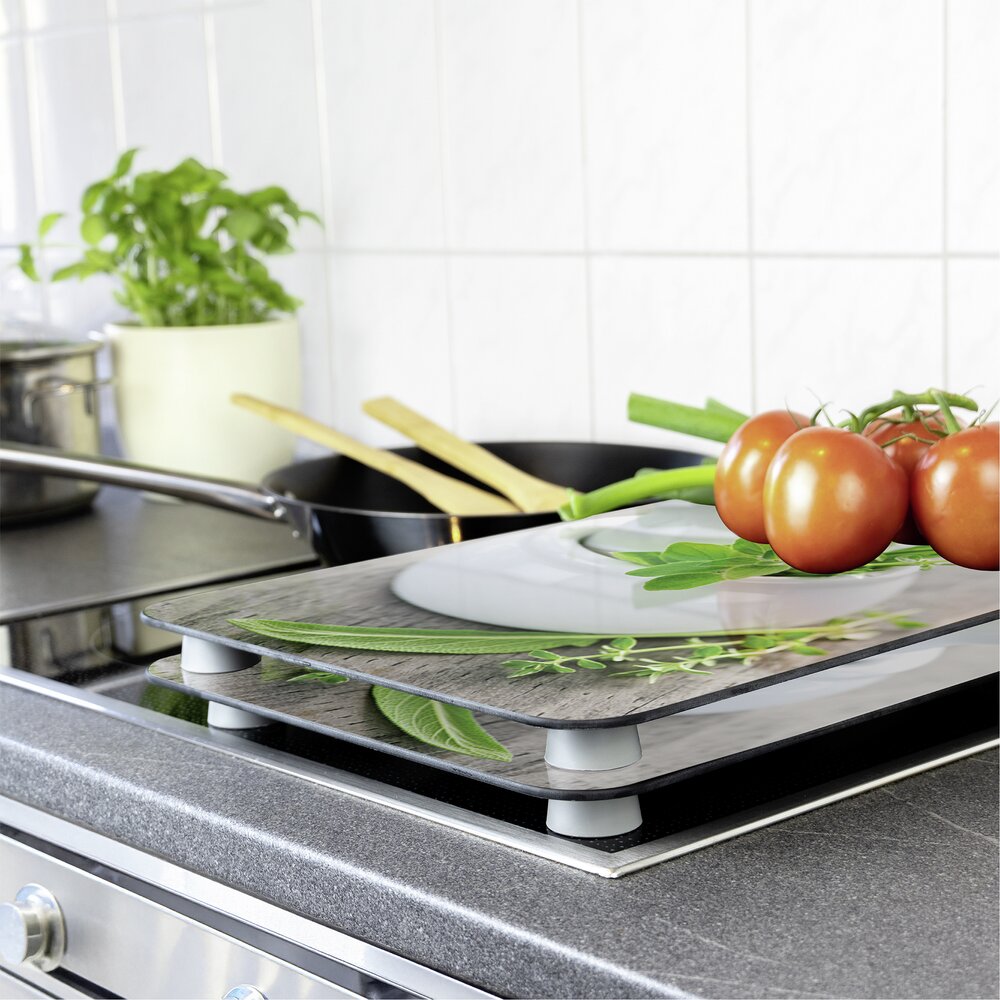 Fornuis Afdekplaten Universal Mod. Kruidentuin, set van 2