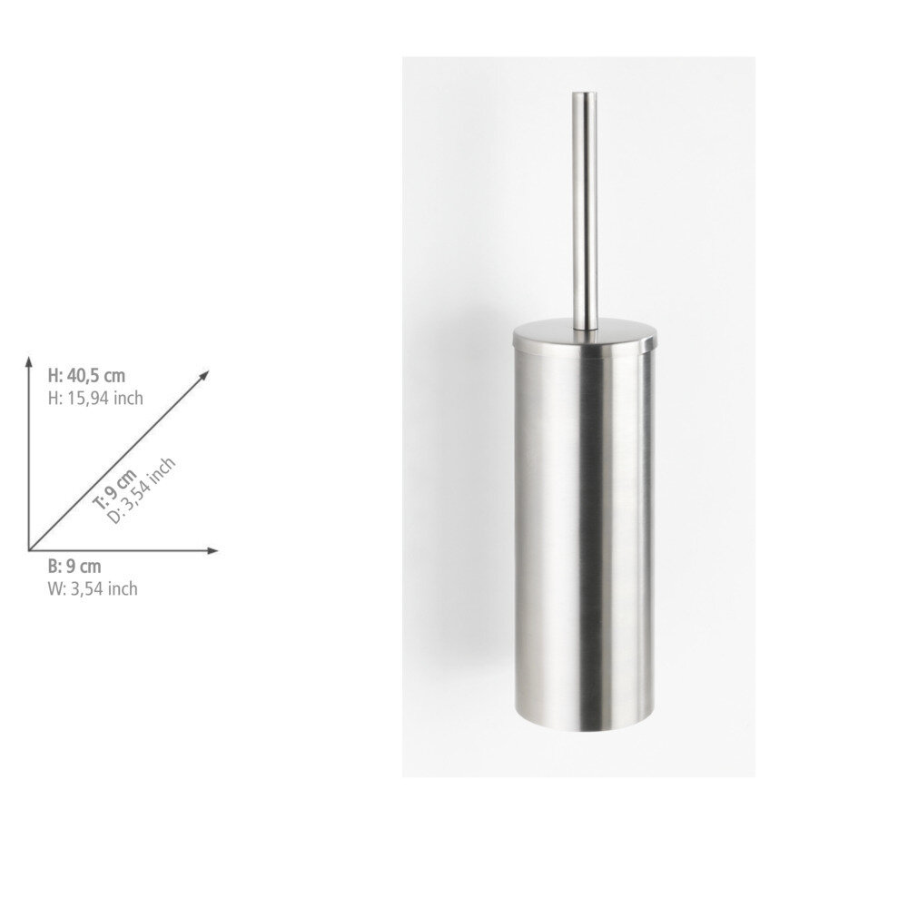 Freistehende WC-Garnitur geschlossene Form Mod. Orea Matt  WC-Bürstenhalter inkl. WC Bürste