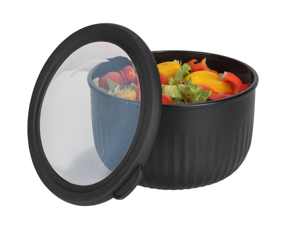Boîte de conservation alimentaire Mod. Bowie, 4 pièces  convient pour réfrigérateur, congélateur & micro-ondes