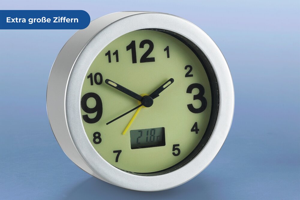 Wecker nachtleuchtend  leuchtende Uhr mit sichtbarer Uhrzeit auch im Dunkeln