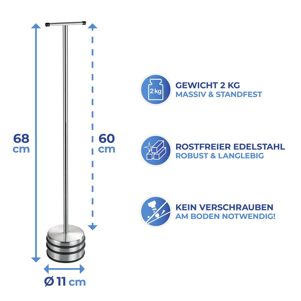 Türstopper Mod. Big Boy  aus massivem und rostfreiem Edelstahl