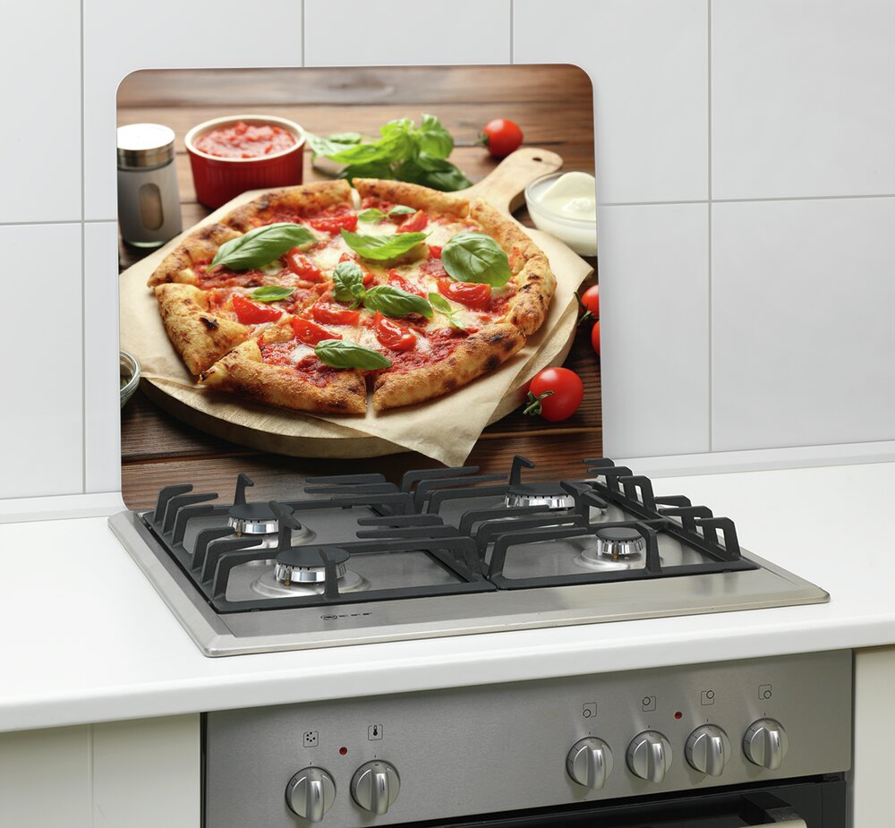 Multi-Platte Mod. Pizza Margherita  Abdeckung, Spritzschutz und Schneidebrett