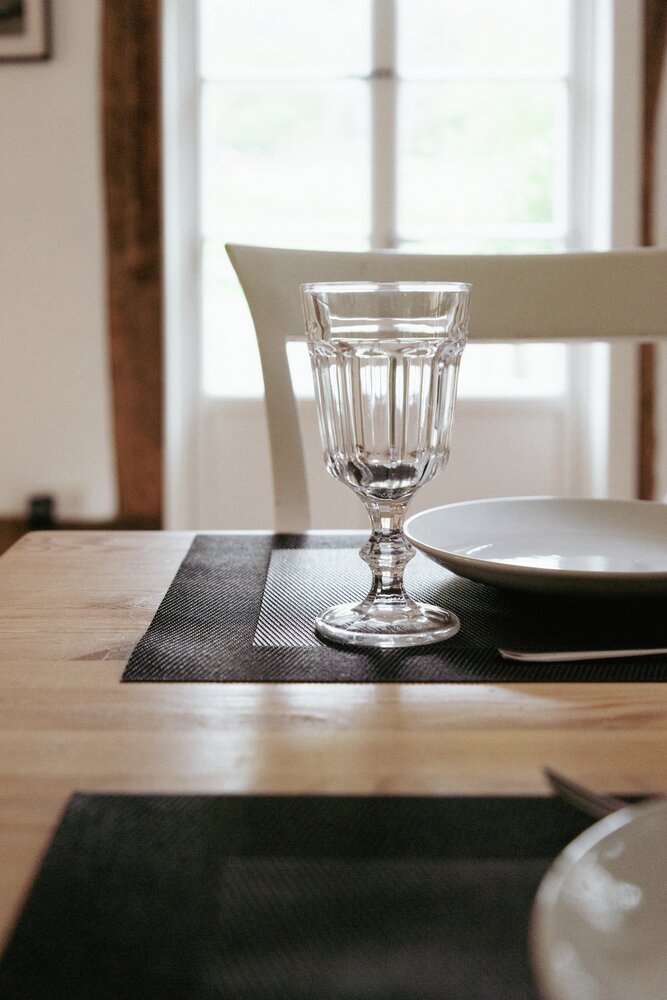 Tischset Mod. Diana Schwarz, 4er Set  abwaschbar und leicht zu reinigen