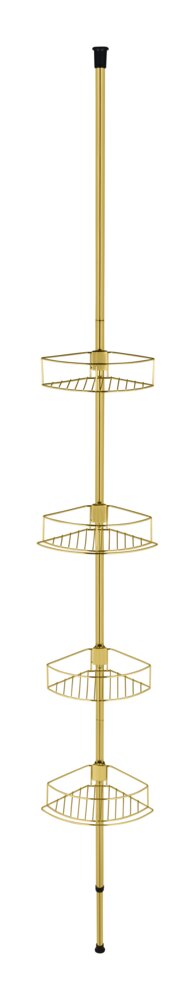 Teleskop-Eckregal Mod. Dolcedo  aus rostfreiem Edelstahl