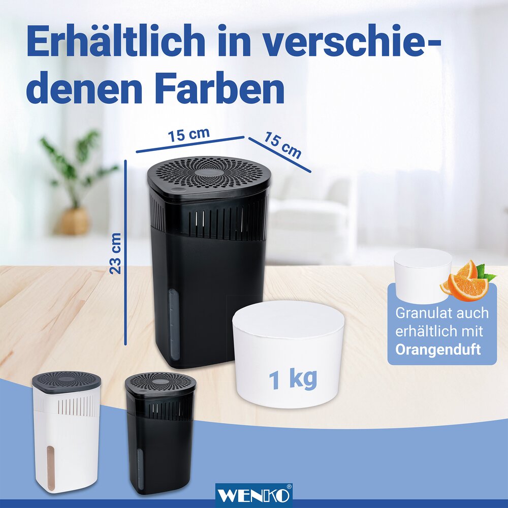 Raumentfeuchter Mod. Drop Nachfüller 1000 g, 6er Set  Luftentfeuchter Nachfüllpack