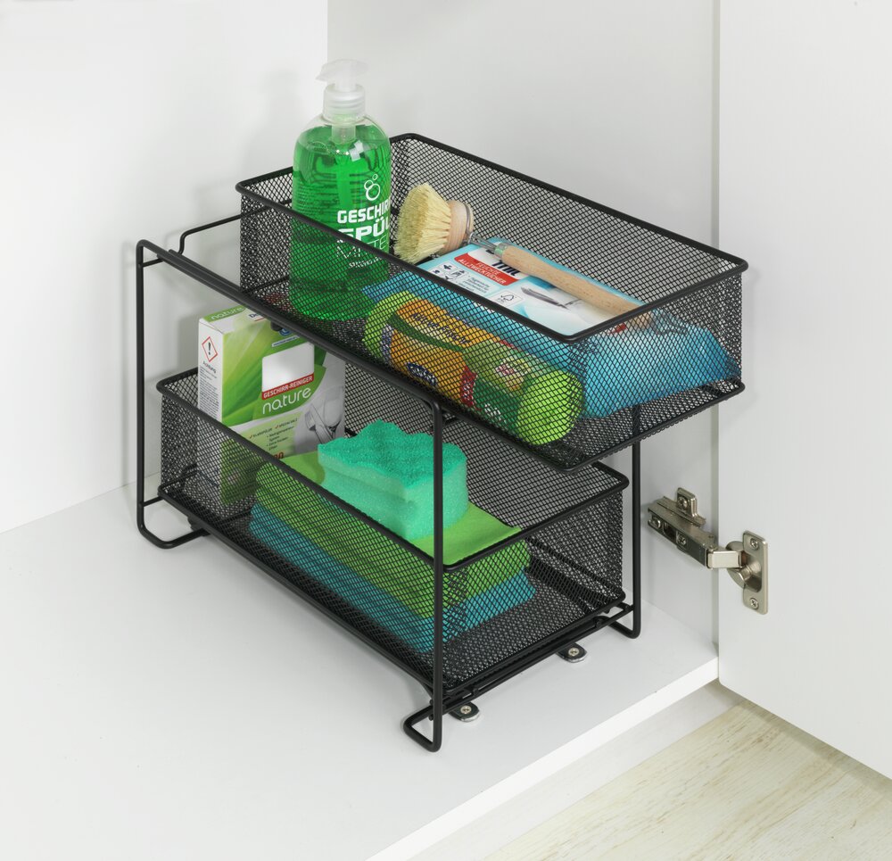 Keukenkast-organizer Mod. Gioma, zwart