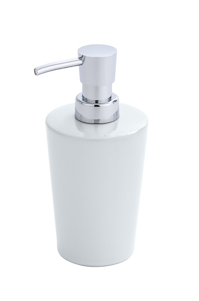 Distributeur de savon Coni blanc  rechargeable, jusqu'à 300 ml
