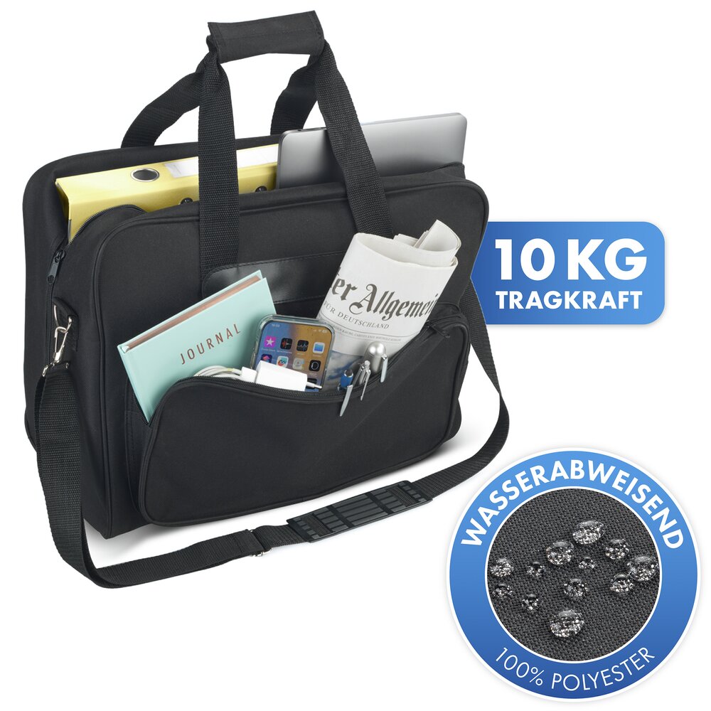 Komfort-Universaltasche Schwarz  100 % Polyester