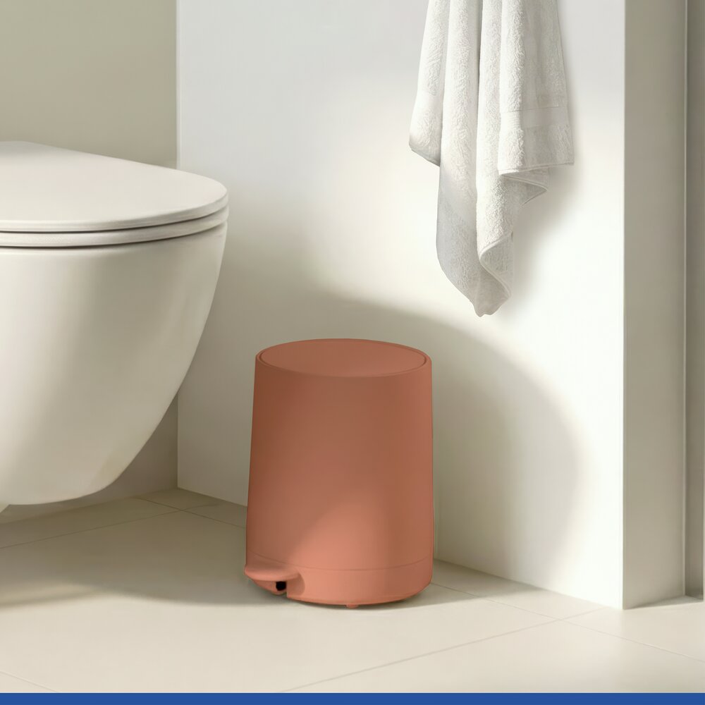 Kosmetik Treteimer Mod. Fablo Braun  mit Soft-Touch-Beschichtung, 5 L