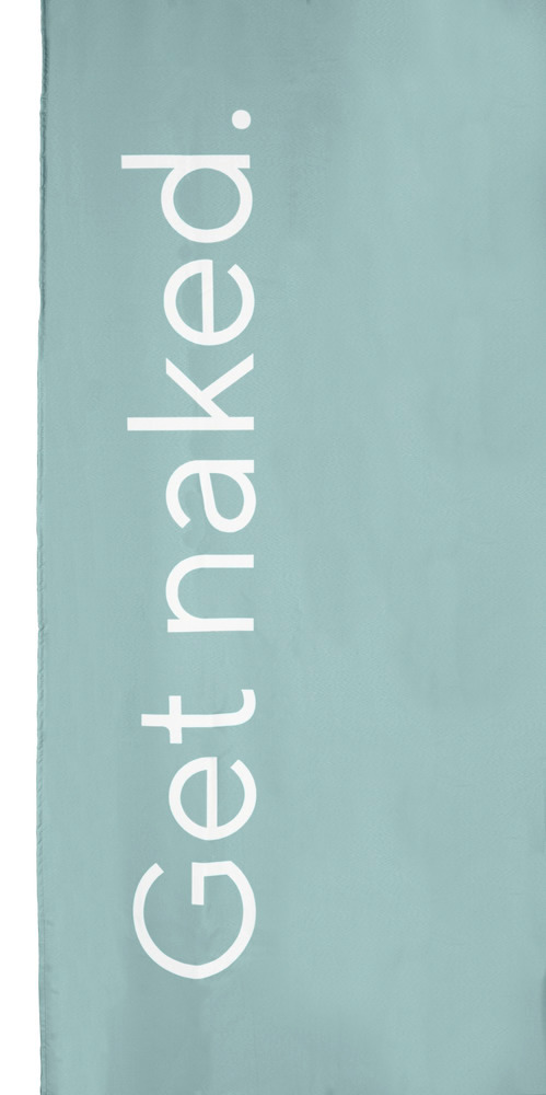 TOM TAILOR Duschvorhang "Get naked",  Sage