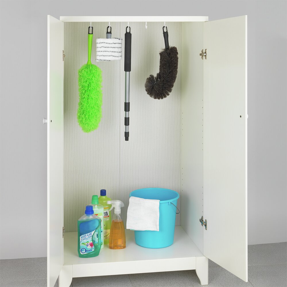 Ziegenhaar-Staubbesen mit Knickgelenk und Teleskop-Stiel  100 % echtes Ziegenhaar