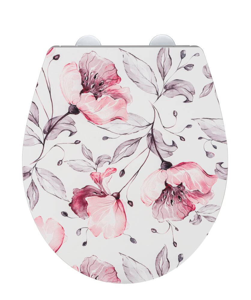 WC-Sitz Mod. Ripa, mehrfarbig, Duroplast, 38x44,5 cm  mit Easy-Close Absenkautomatik