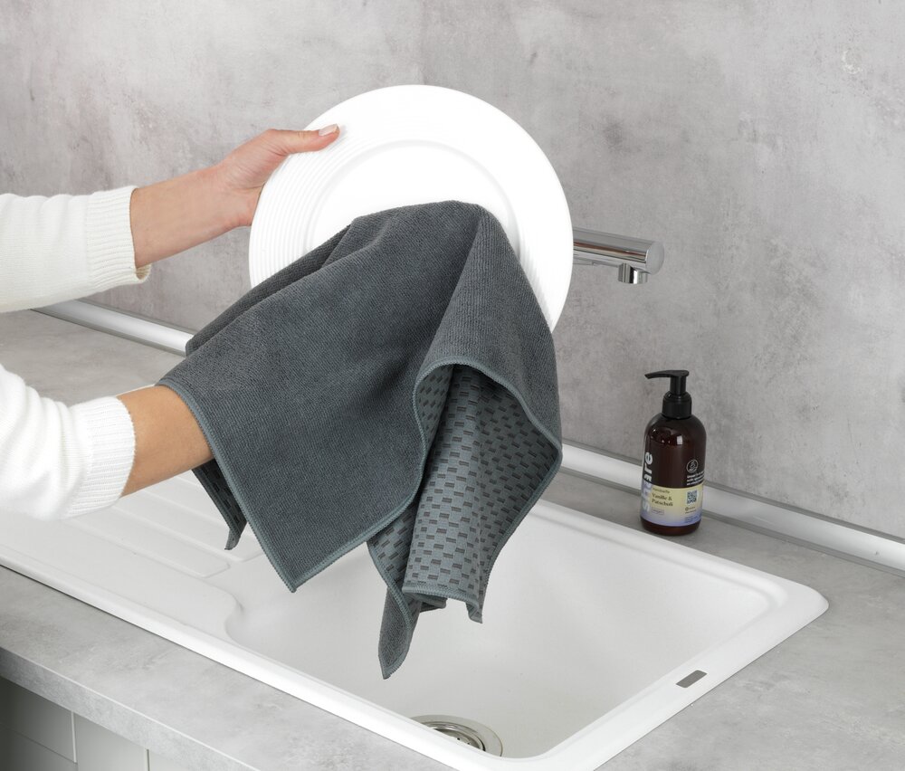 Torchons en microfibres Miko, lot de 2 pièces  En microfibre