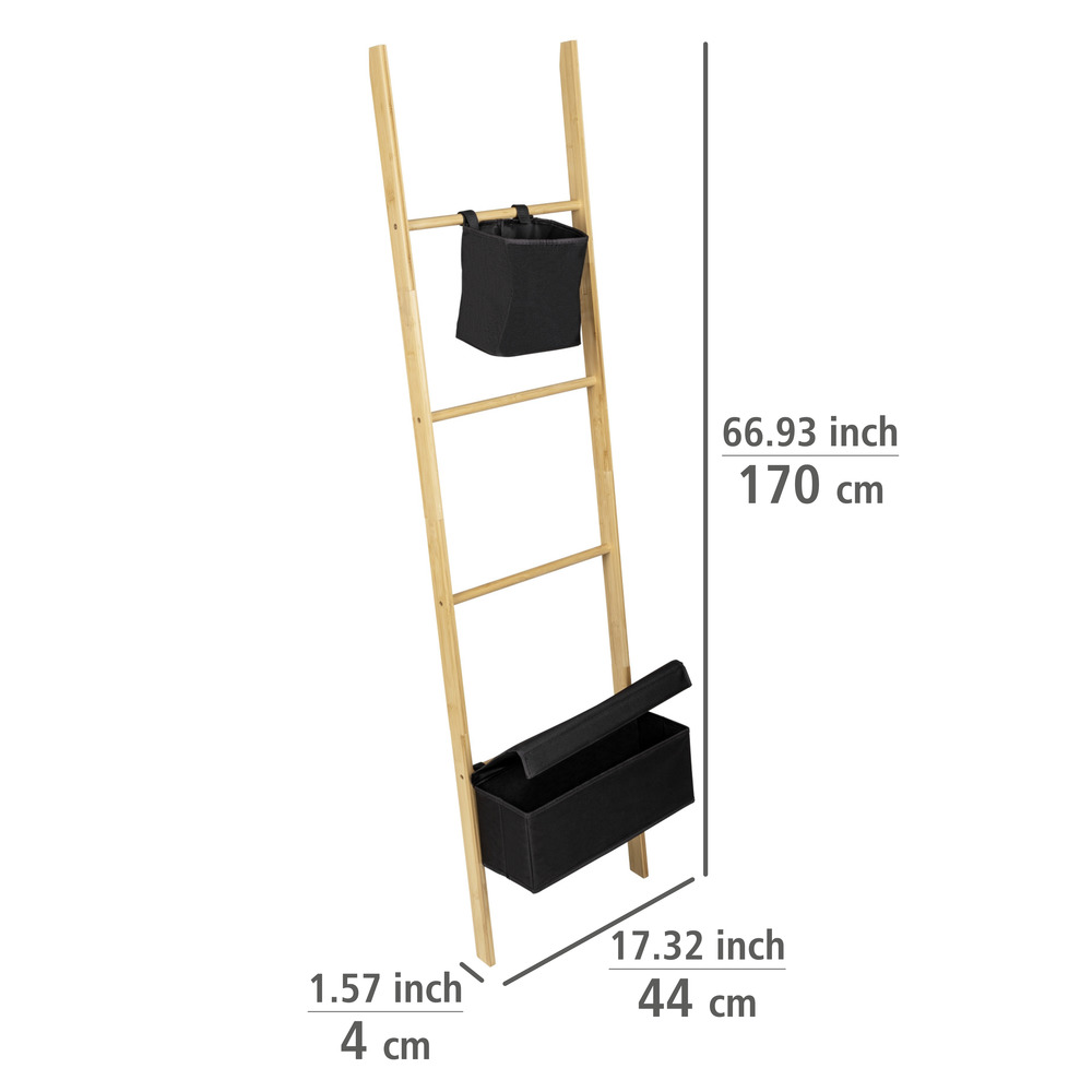 Handtuchleiter Mod. Ecori  mit 2 Fächern