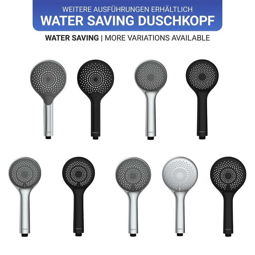Pomme de douche Watersaving gris  Ø 11 cm