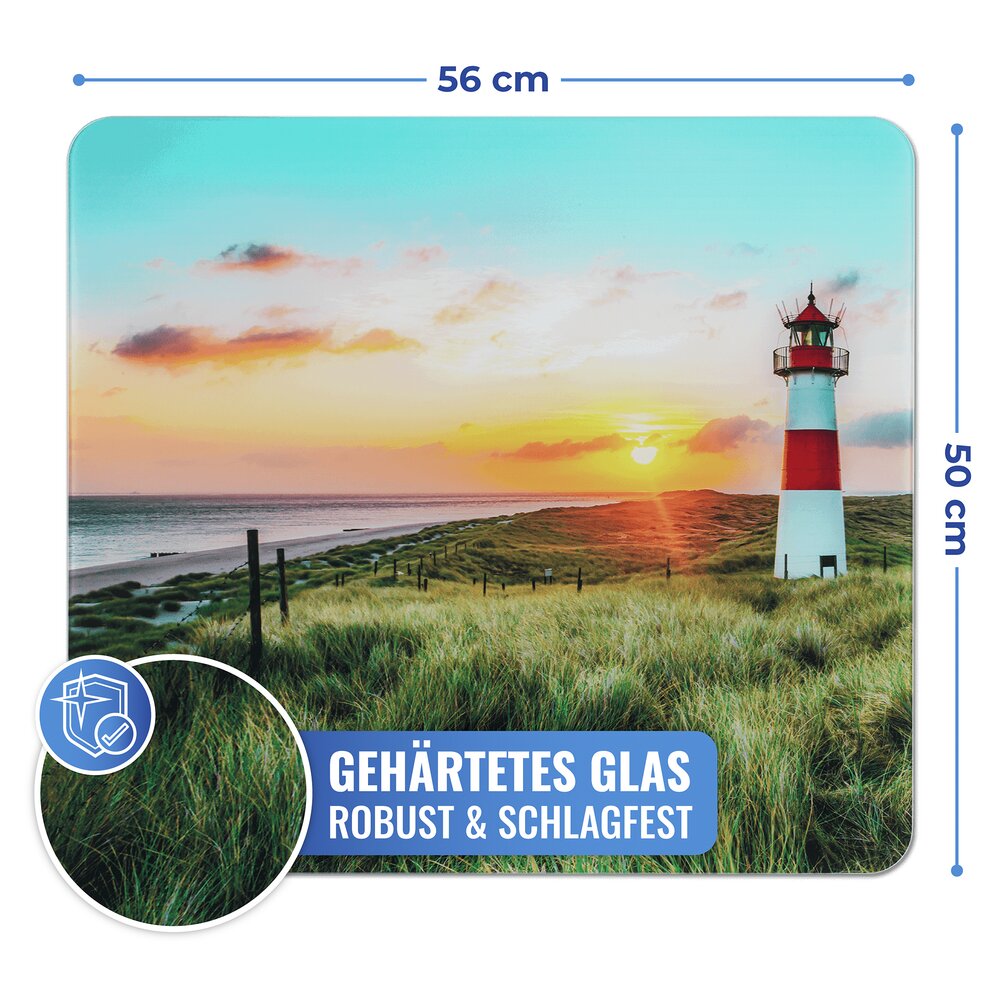 Multi-Platte Mod. Leuchtturm  für Glaskeramik Kochfelder