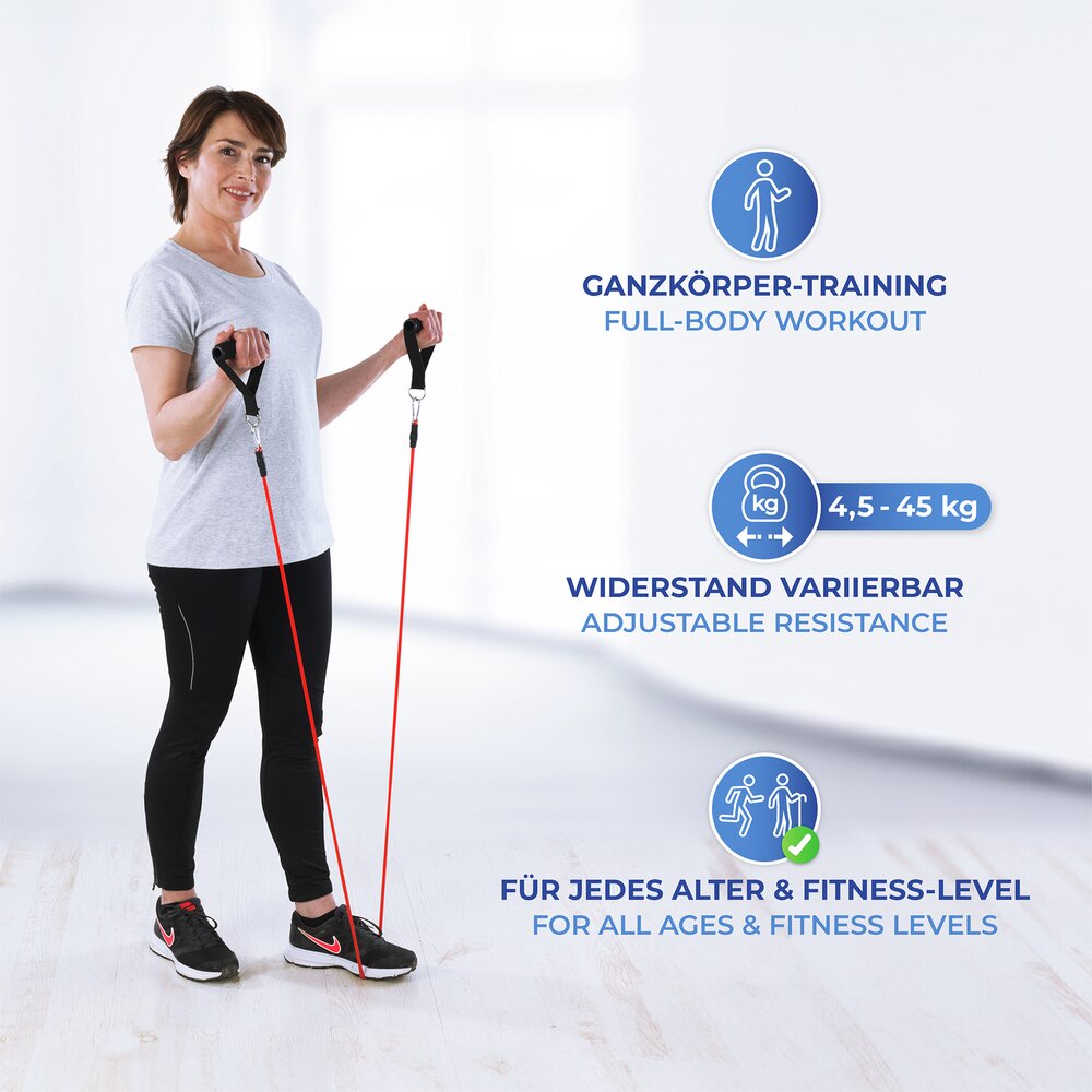 Fitness-Expander Set, 12 tlg.  variabler Widerstandsgrad