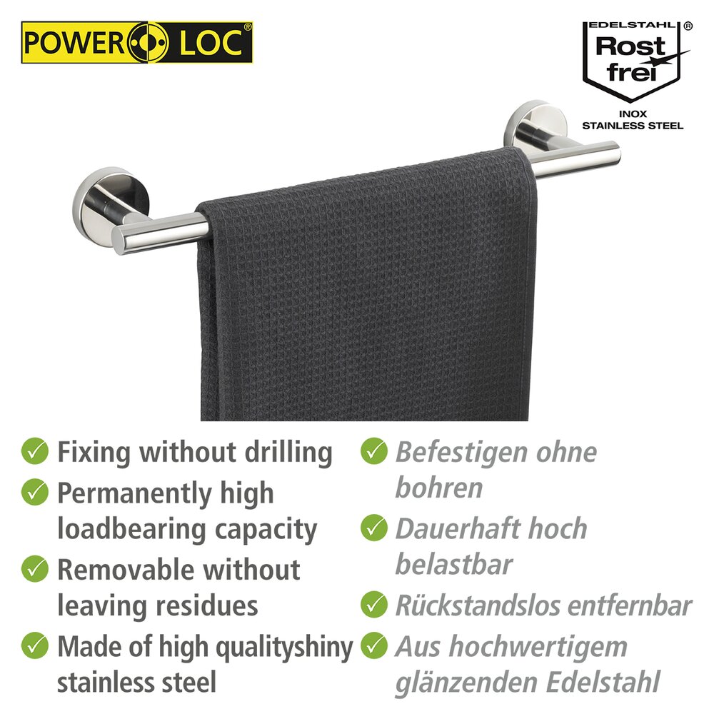 Bosio badhanddoekrek in gepolijst roestvrij staal