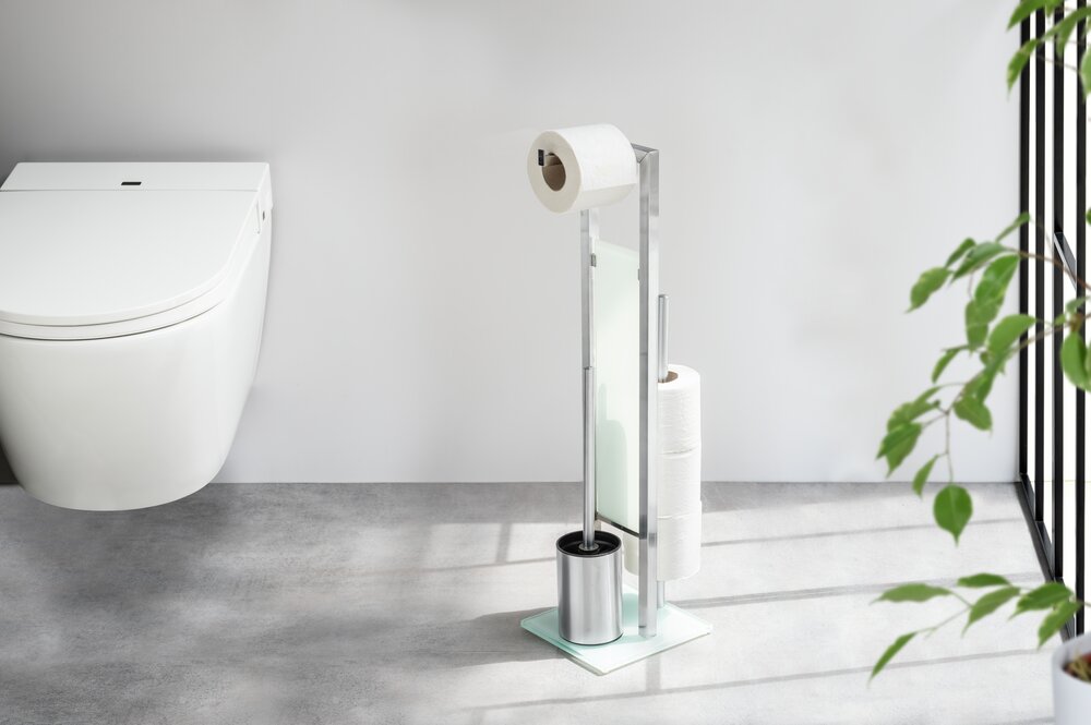 Stand WC-Garnitur Mod. Rivalta  Edelstahl rostfrei