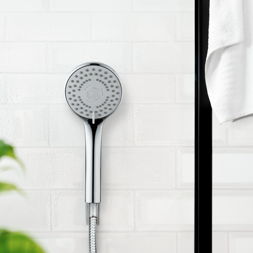 Basic Line Pomme de douche, set de 2 pièces  Pomme de douche avec 5 types de jets