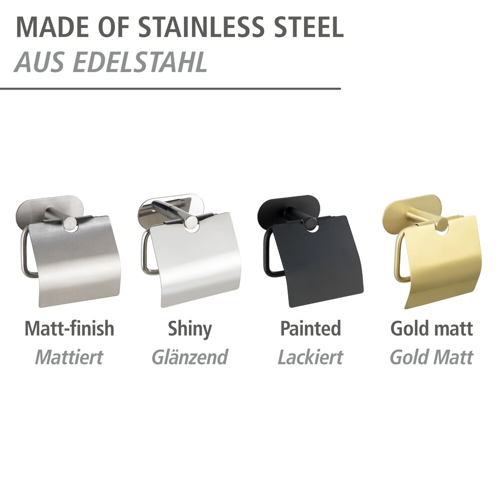 Turbo-Loc® toiletrolhouder met deksel Orea Gold Matt