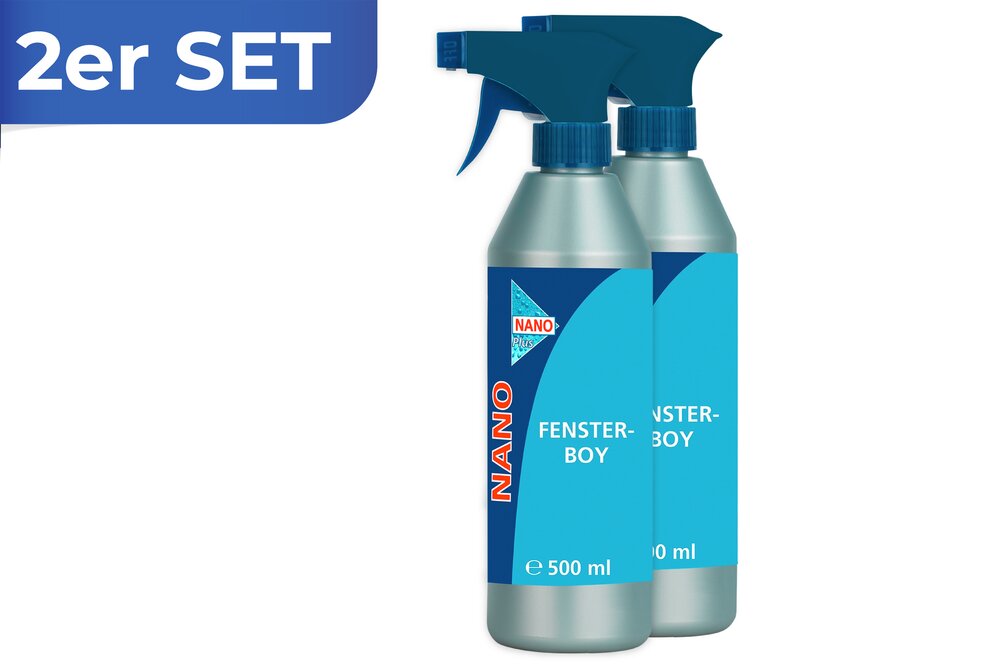 Nano Boy pour fenêtre, 2 x 500 ml  spray pour fenêtres, nettoyant pour vitres