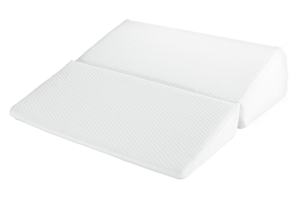 Visco Bett-Keilkissen, faltbar  druckentlastendes Stützkissen mit Viscoschaum