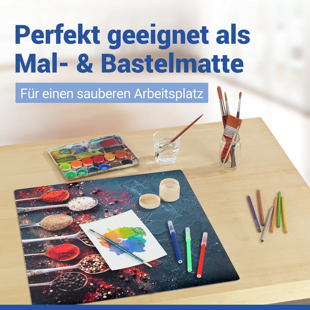 Tapis de protection Mod. Piquant 60 x 52 cm  tapis résistant à la chaleur pour plaques de cuisson