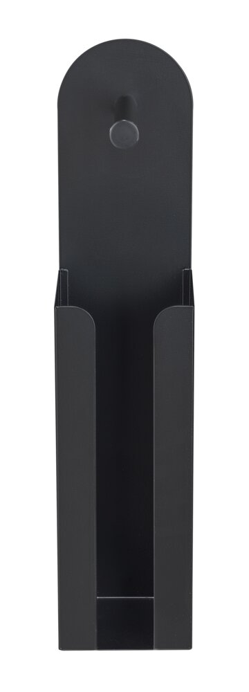 2-in-1 Toilettenpapierhalter Mod. Agira Schwarz  mit Ersatzrollenhalter