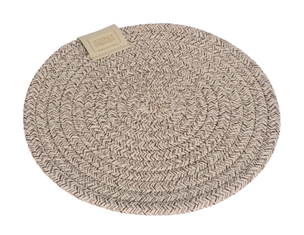 Topfuntersetzer Mod. SVEA 2er, beige, Kunststoff, Ø20x1 cm rutschfest und hitzebeständig Topfuntersetzer Mod. SVEA 2er, beige, Kunststoff, Ø20x1 cm rutschfest und hitzebeständig