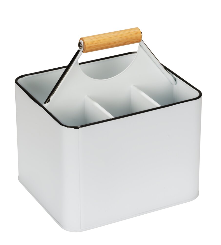 Badbox avec 4 compartiments Pali Blanc  en acier