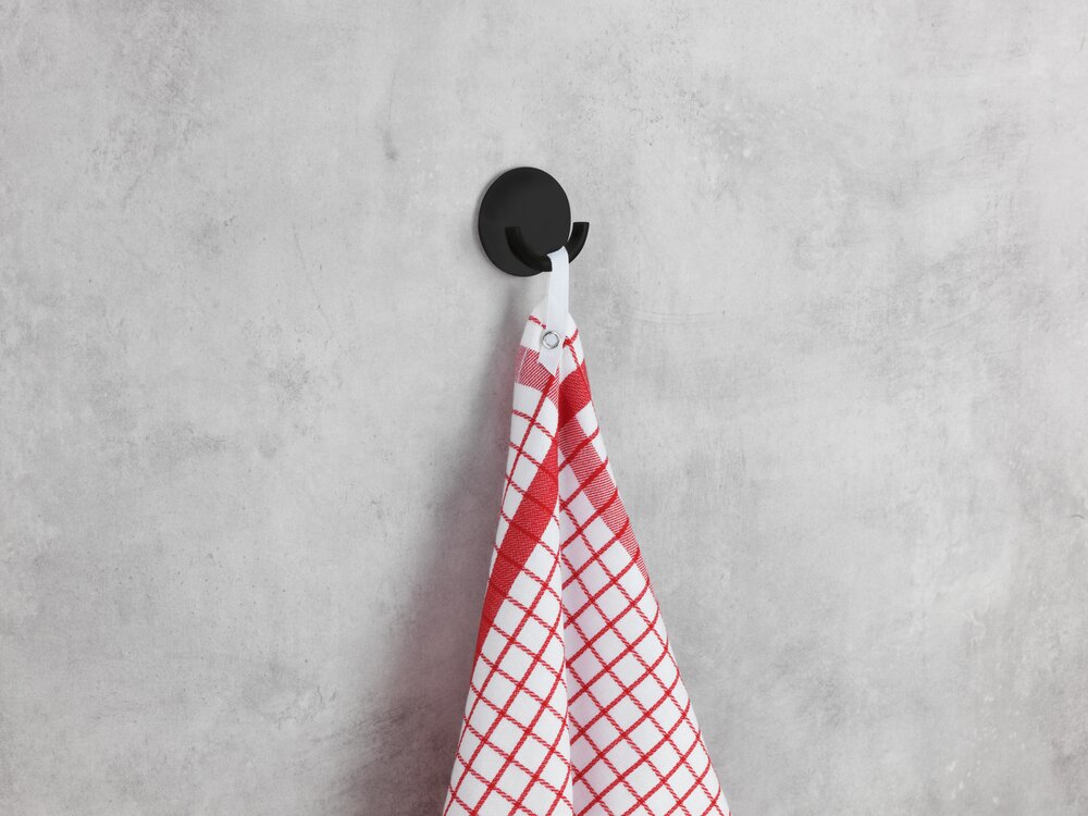 Crochet mural adhésif Rondo  Fixation sans percer