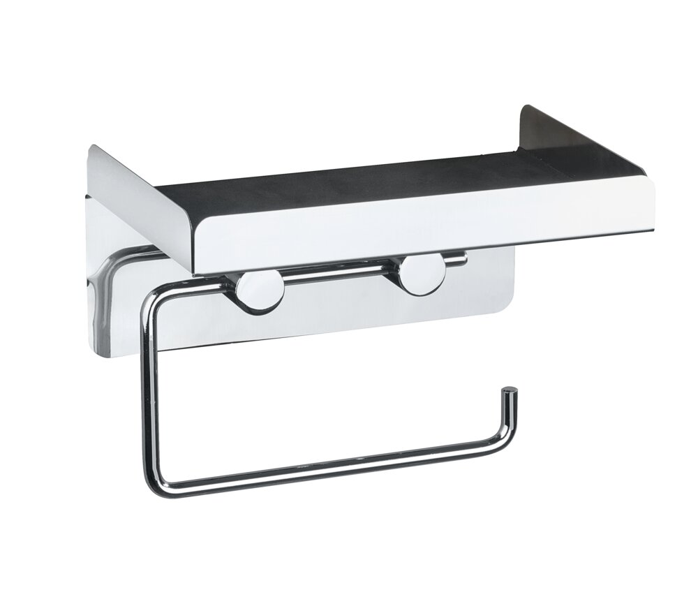 Toiletrolhouder 2 in 1 roestvrij staal