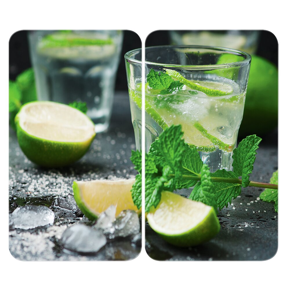 Plaque de Recouvrement Universelle Mod. Mojito, set de 2  pour tous les types de cuisinières