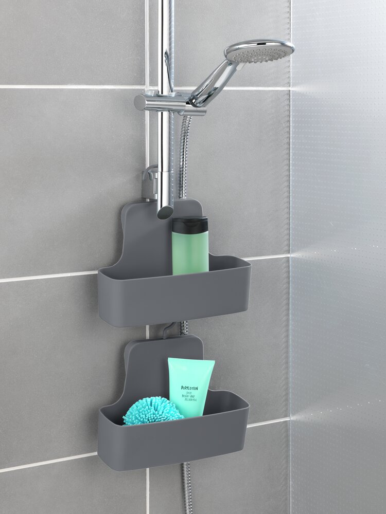 Duschcaddy Mod. Barcelona Anthrazit  Spezialkunststoff, absolut bruchsicher