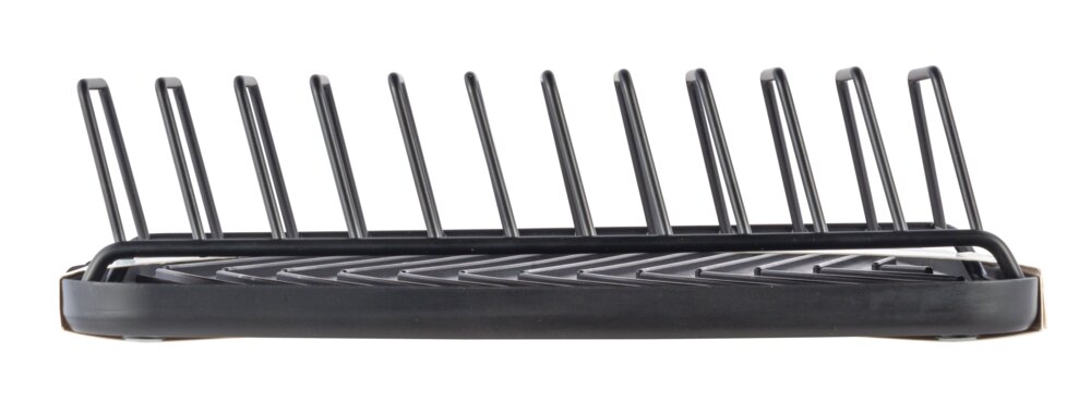 Abtropfer Mod. ARIANA, schwarz, Kunststoff/Metall/Silikon, 43x8x31 cm  inklusive Abtropfbrett für Gläser