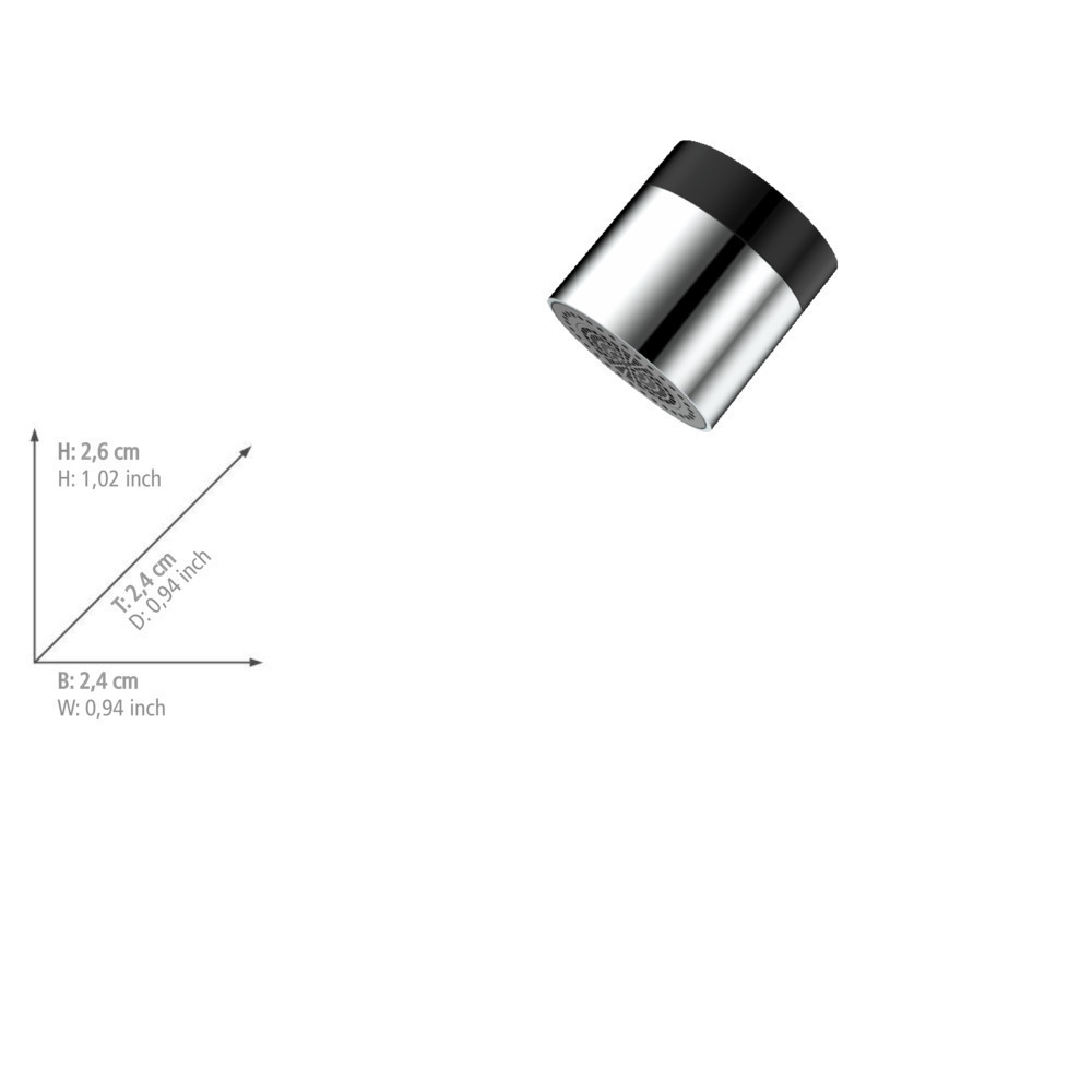 Strahlregler Watersaving, 2 Funktionen  aus Edelstahl