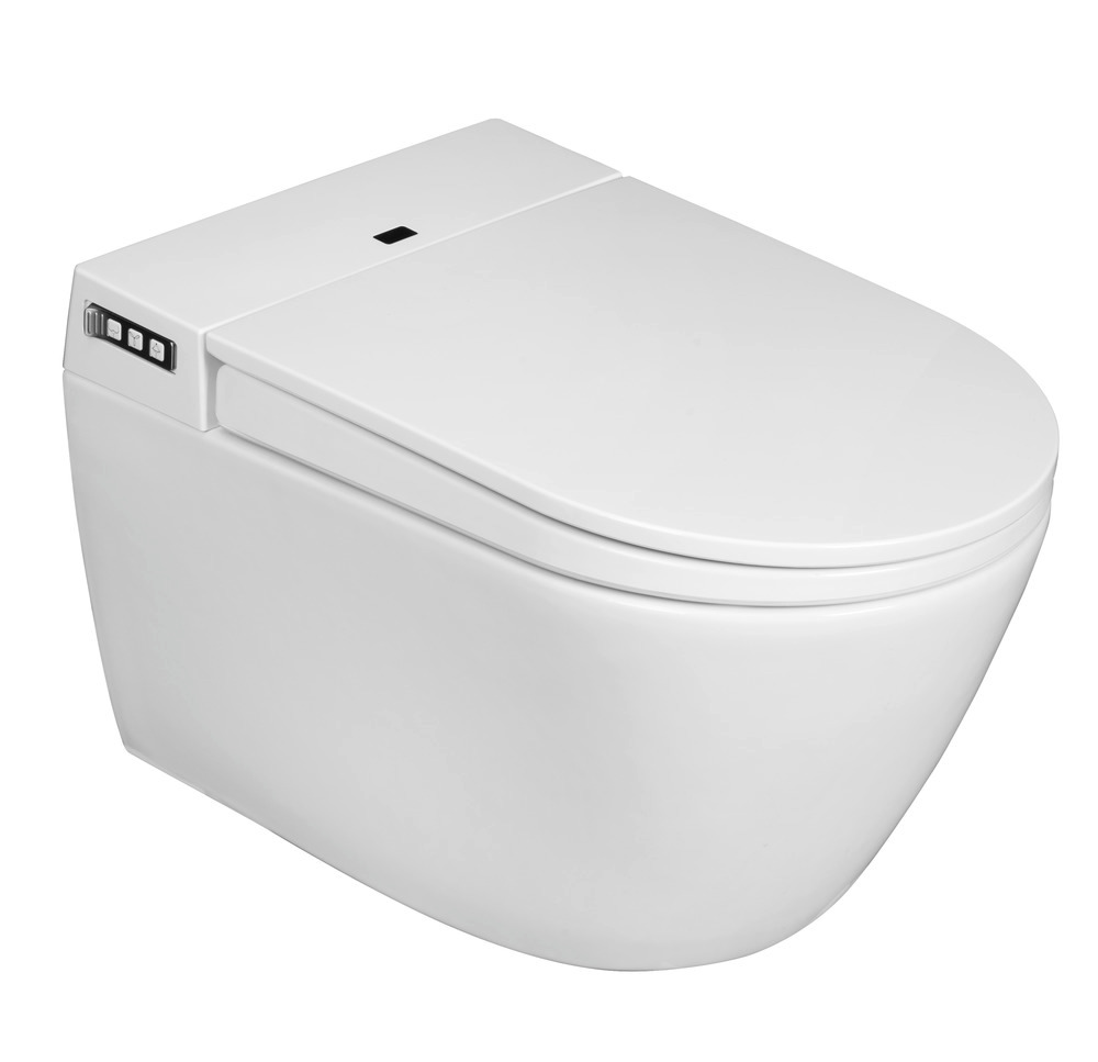 Smart Toilet  Toilettensitz mit randloser Keramik und vielen Funktionen