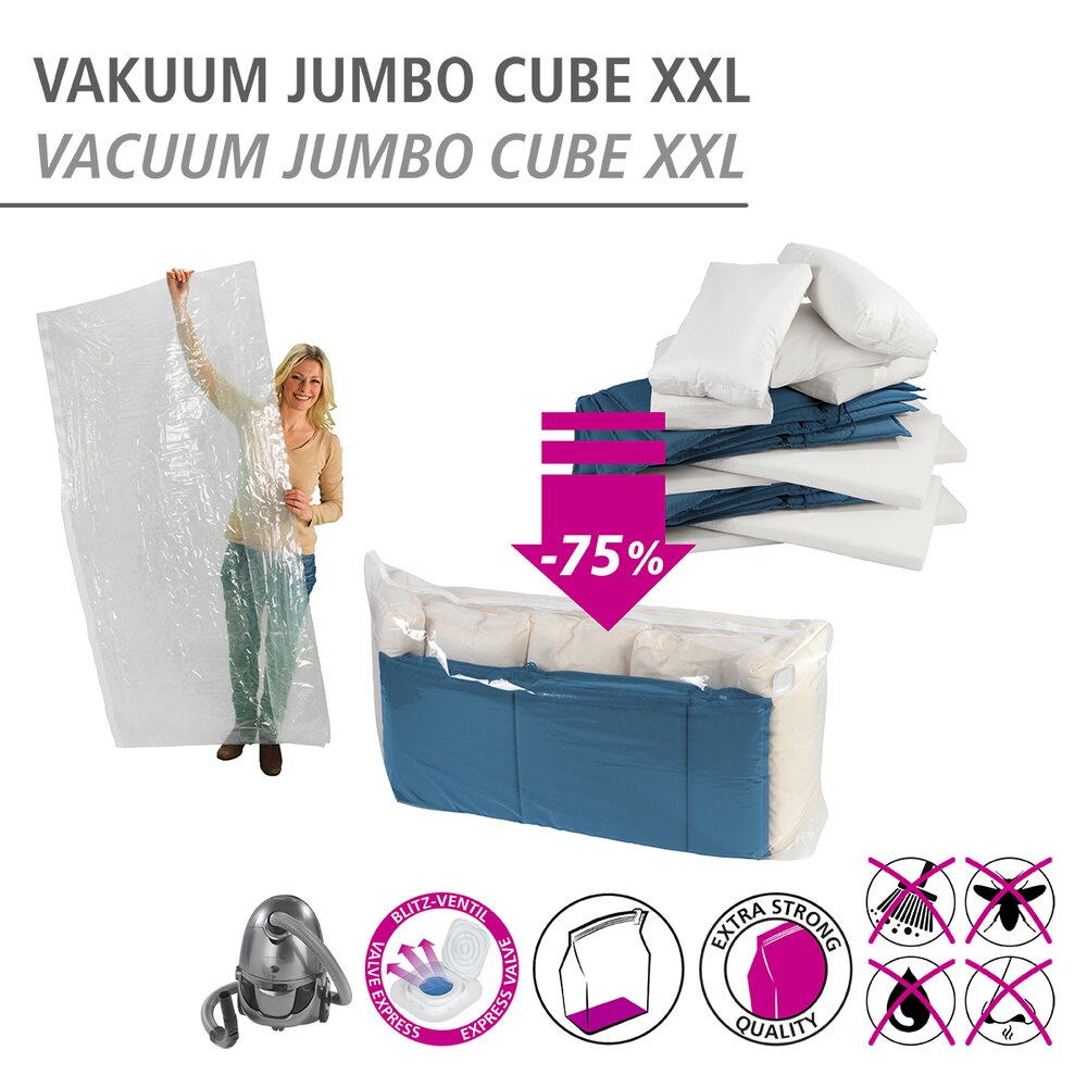 Vakuum Mod. Jumbo Cube XXL  180 x 90 x 50 cm