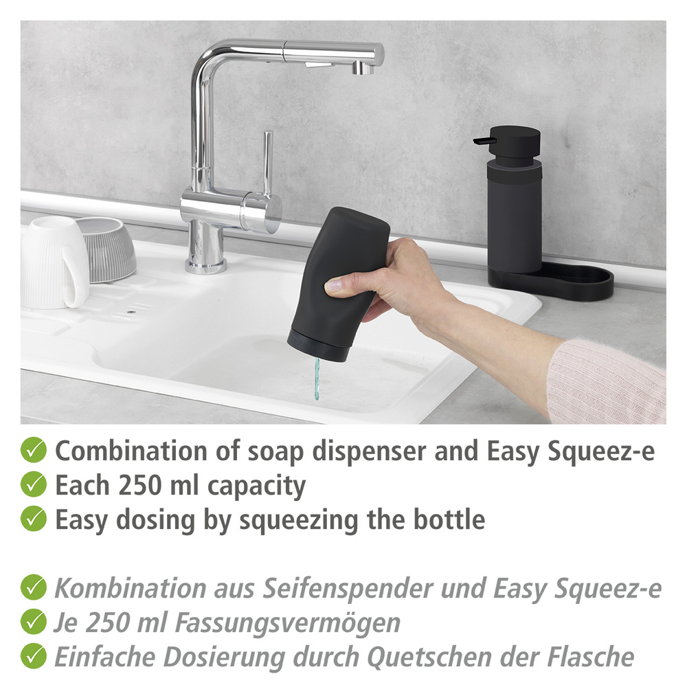 Easy Squeez-e Spülstation Schwarz  Spülbecken-Organizer