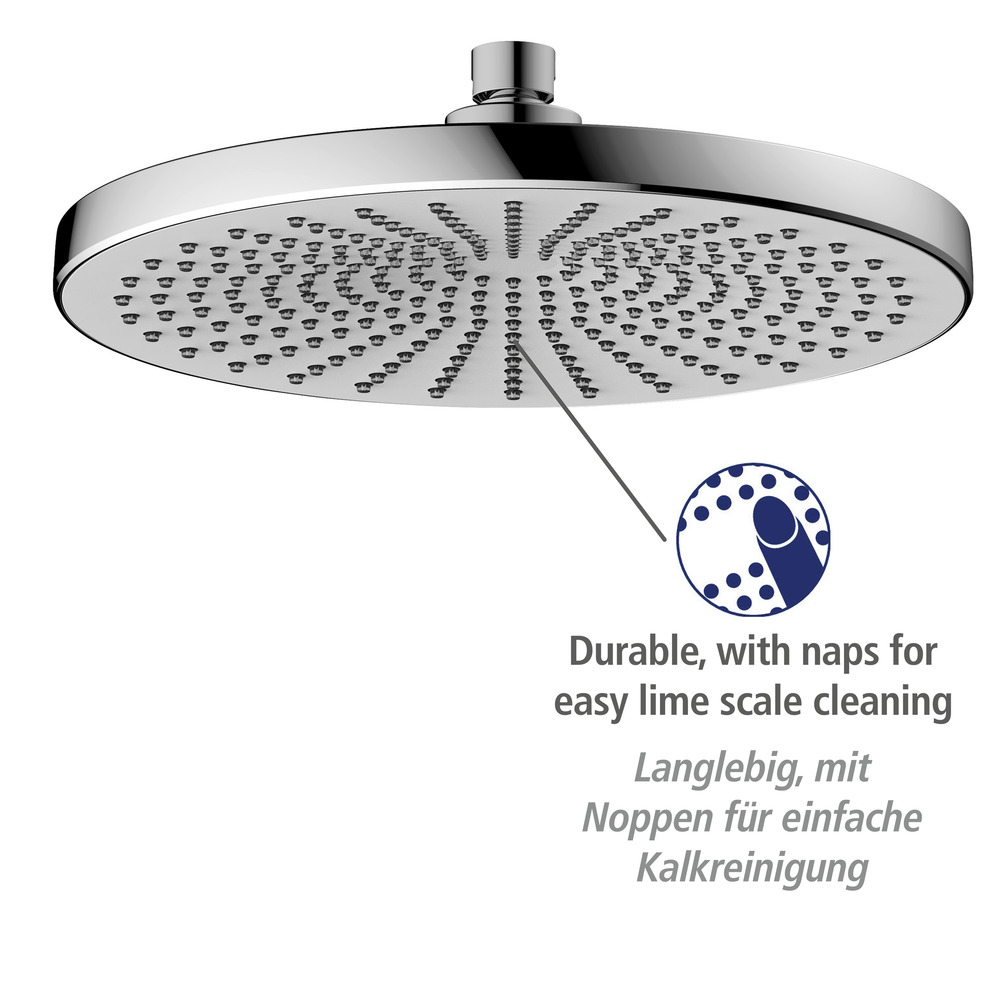 Regenduschkopf Ultimate Shower Chrom/Weiß  Ø 25 cm