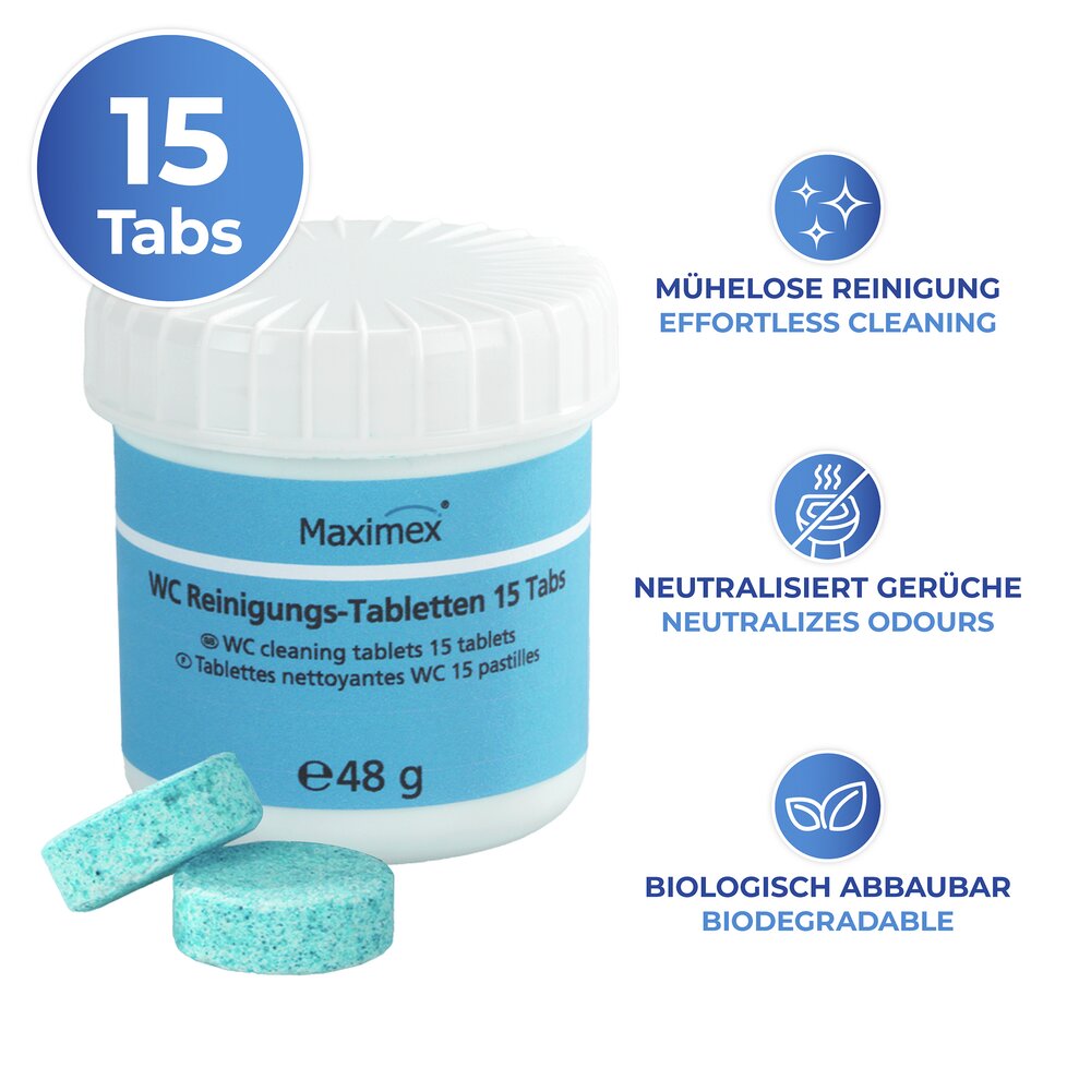 WC-Reinigungstabletten, 15 Stück  15 Stück