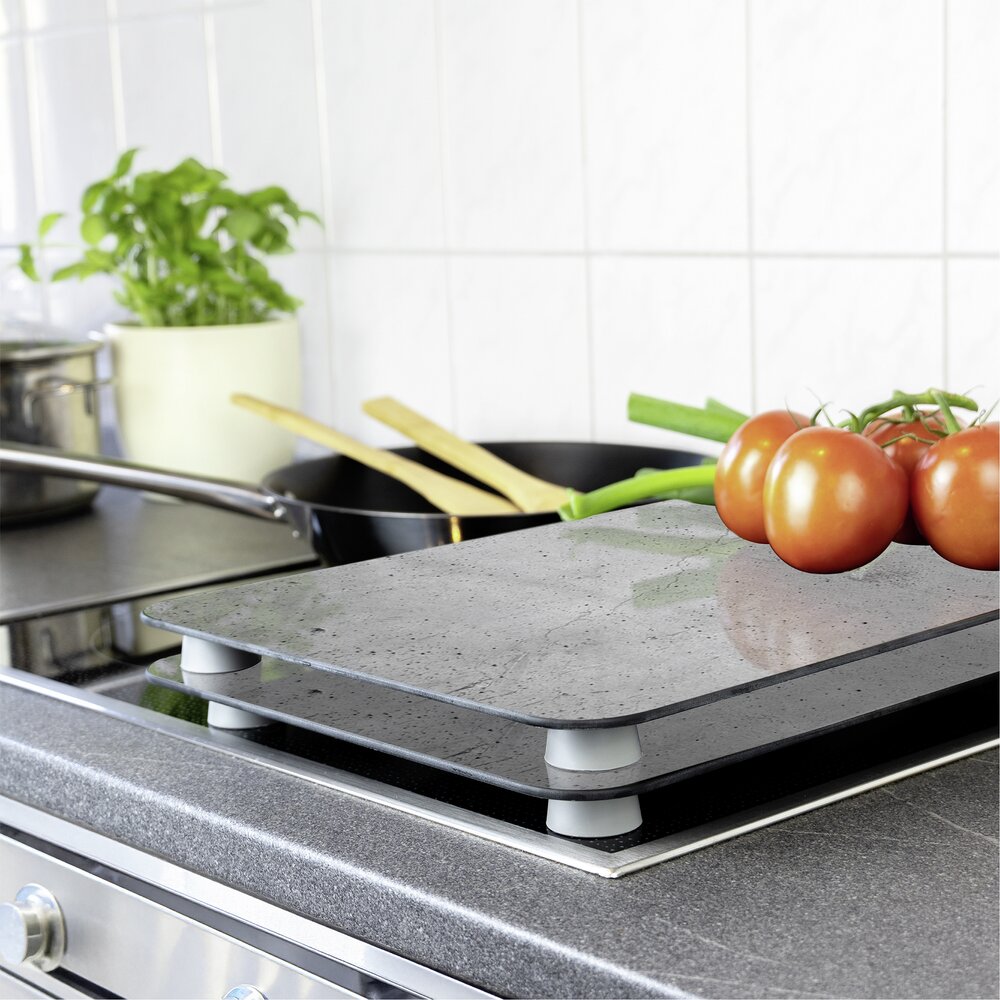 Herdabdeckplatte Universal Mod. Beton, 2er Set  für alle Herdarten geeignet