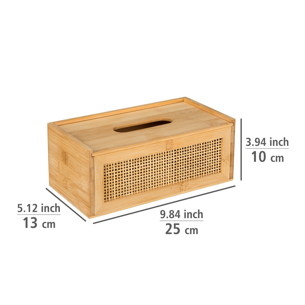 Kosmetiktuchbox Mod. Allegre  aus Bambus und Rattan