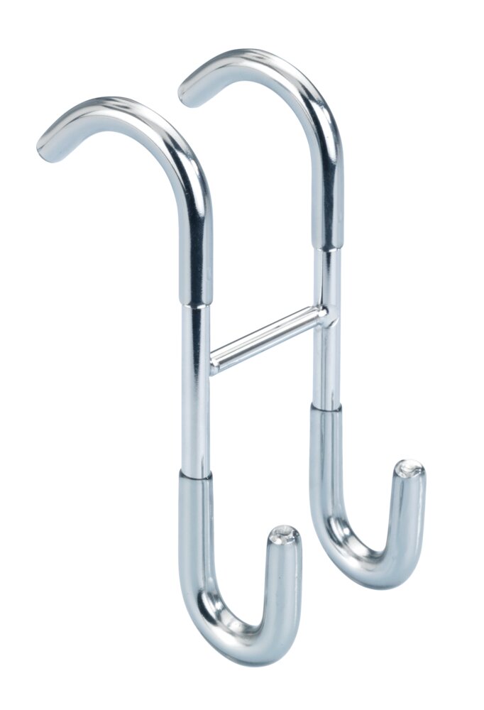 Crochet Salle de bain, à suspendre au radiateur, paroi de douche, acier inox, Taranto  idéal pour les cabines de douche et les radiateurs