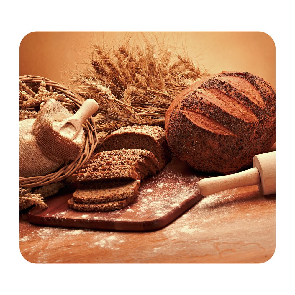 Multi-Platte Mod. Brot  Abdeckung, Spritzschutz und Schneidebrett