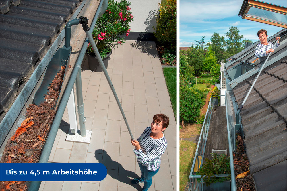 Dachrinnenschaufel Mod. Maxi  Dachrinnenreiniger mit Teleskopstiel