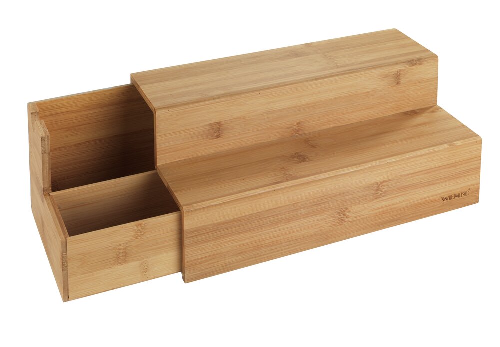 Bambus Treppe Mod. für Kaffee und Tee  beidseitig ausziehbar